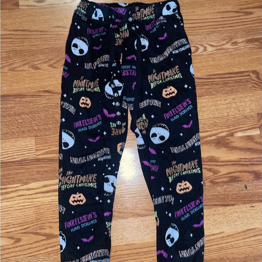 Disney Black and Orange Halloween Pajama Pants